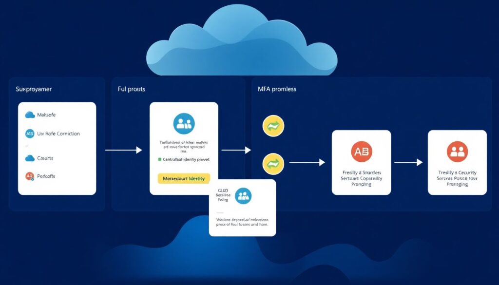 Segurança em ambientes de trabalho remoto: protegendo acesso à nuvem com IAM, SSO e MFA avançado - иллюстрация