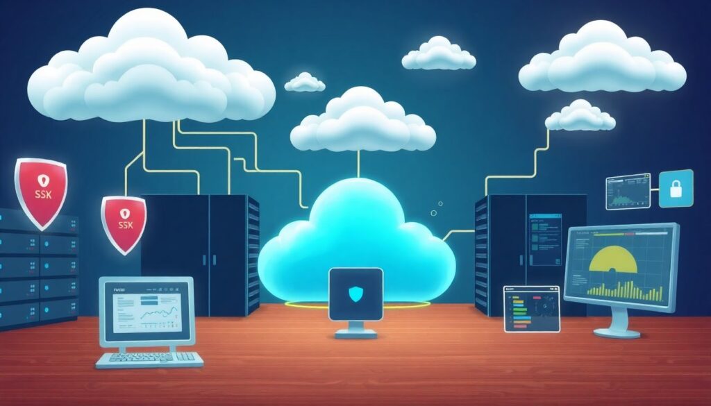 Avaliação de riscos em migrações para a nuvem: checklist de segurança antes, durante e depois da migração - иллюстрация