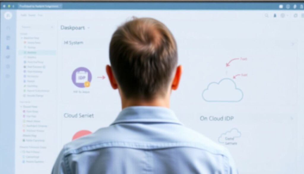 Gestão de identidades e acessos (IAM) em ambientes híbridos: integrações, armadilhas e padrões de design - иллюстрация