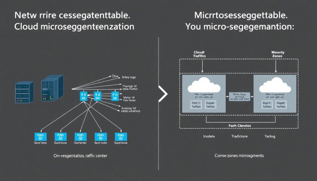 Estratégias de segmentação de rede e microsegmentação na nuvem para reduzir superfície de ataque - иллюстрация