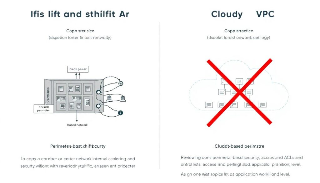 Checklist de segurança para migrações lift-and-shift de data centers para a nuvem - иллюстрация
