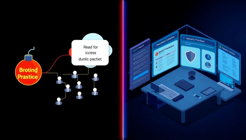 Gestão de identidades e acessos (IAM) avançada em ambientes híbridos e multi-cloud - иллюстрация