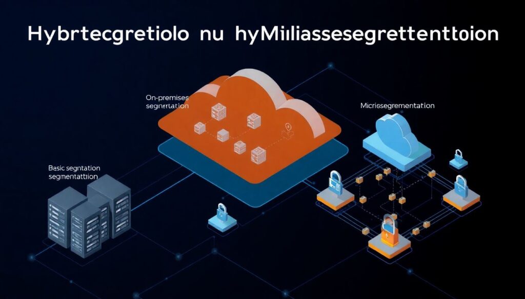 Estratégias de segmentação e microsegmentação em redes cloud híbridas - иллюстрация