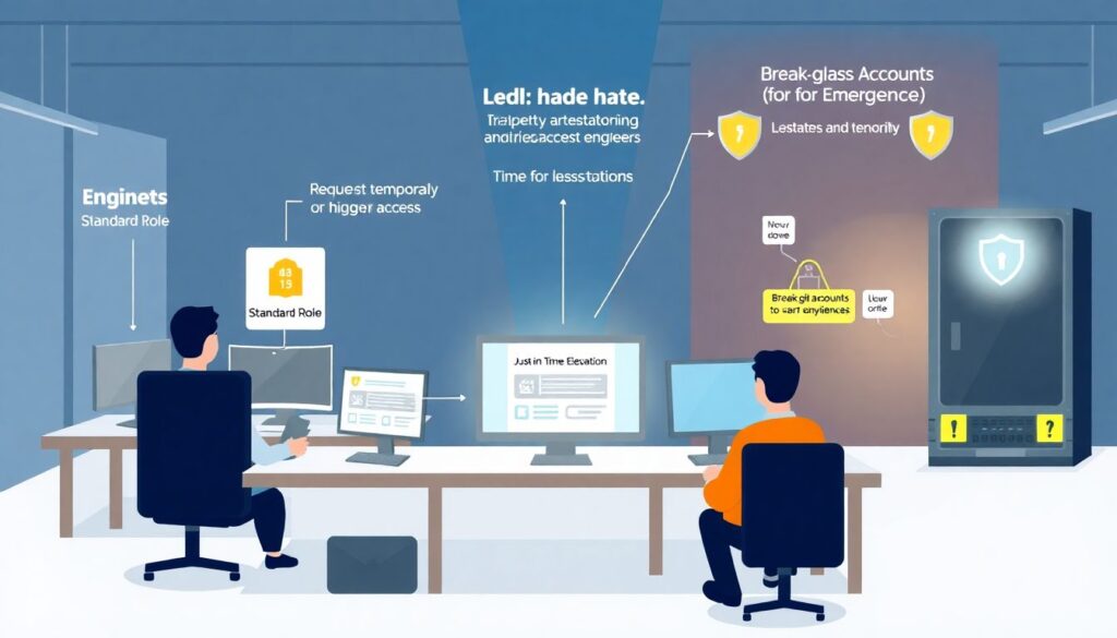 Gestão de identidades e acessos (IAM) em cloud: desenho de papéis, políticas e least privilege - иллюстрация