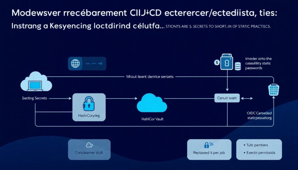 Segurança em pipelines CI/CD: proteção de segredos, artefatos e registries de containers - иллюстрация