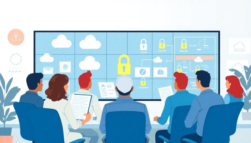 Avaliação de risco em migrações para a nuvem: checklist de segurança para arquitetos de TI - иллюстрация