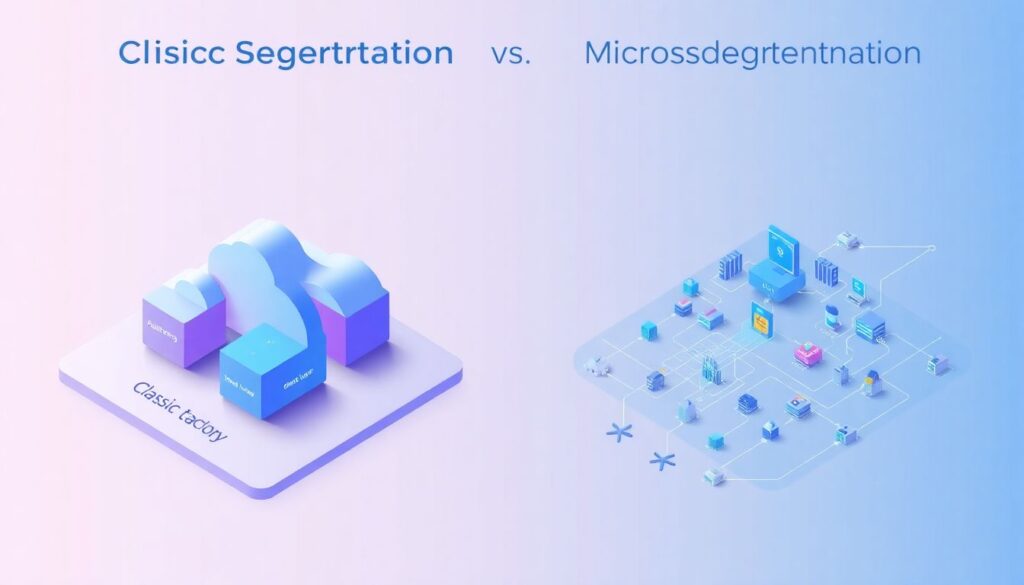 Segmentação de rede e microsegmentação em cloud: estratégias para conter movimentação lateral de atacantes - иллюстрация