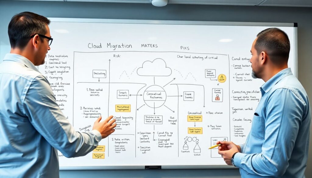 Como mapear riscos de segurança na migração de workloads on-premise para a nuvem: checklist completo para equipes de TI - иллюстрация