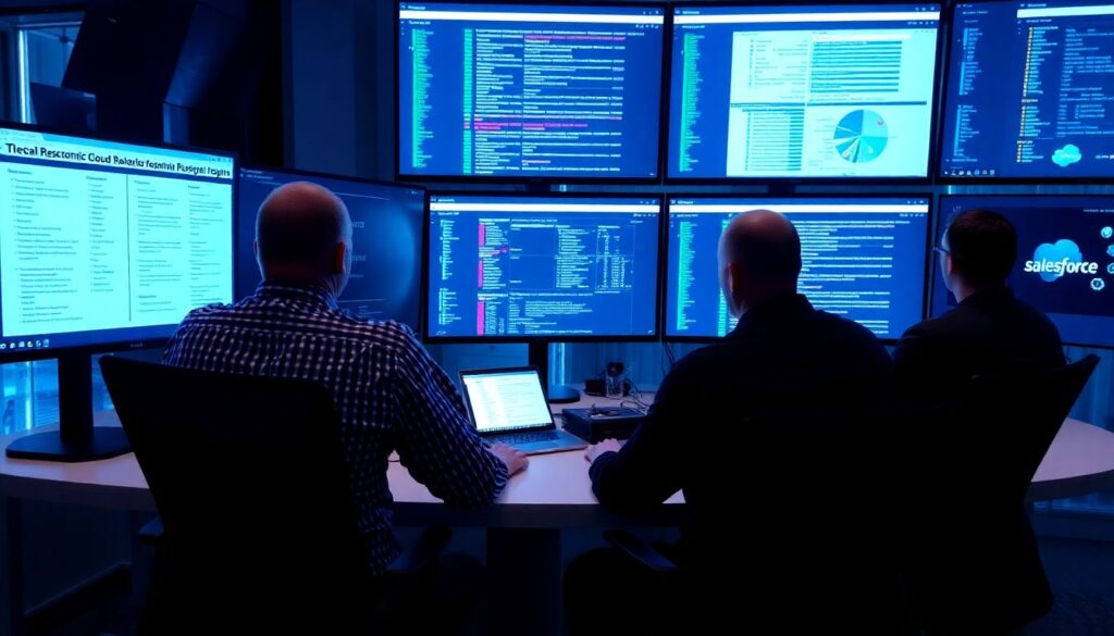 Políticas de segurança para uso de SaaS críticos (M365, Google Workspace, Salesforce) em empresas de grande porte - иллюстрация