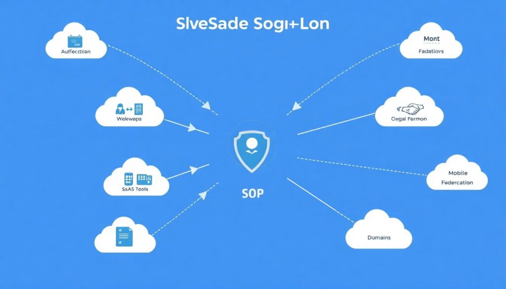 Gerenciamento de identidades federadas (SSO, SAML, OIDC) em ambientes híbridos e multi-cloud - иллюстрация