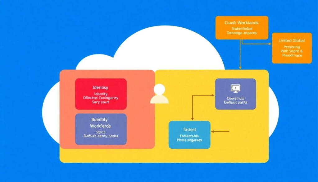 Boas práticas de segmentação de rede e microsegmentação em ambientes cloud nativos - иллюстрация