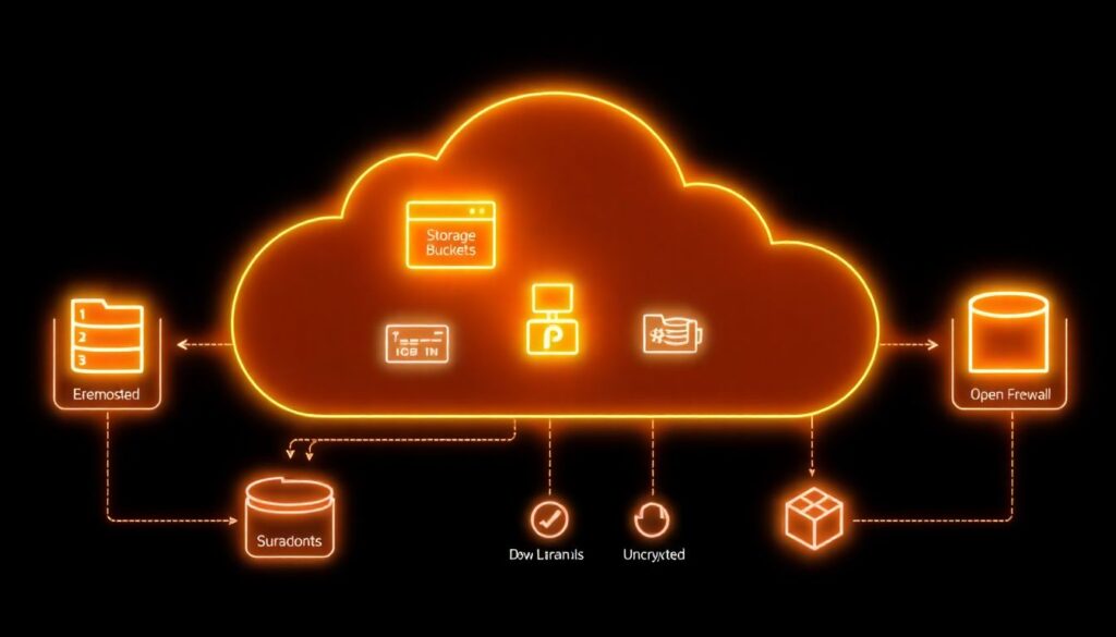 Erros mais comuns de configuração em cloud que levam a vazamento de dados (e como evitá-los) - иллюстрация
