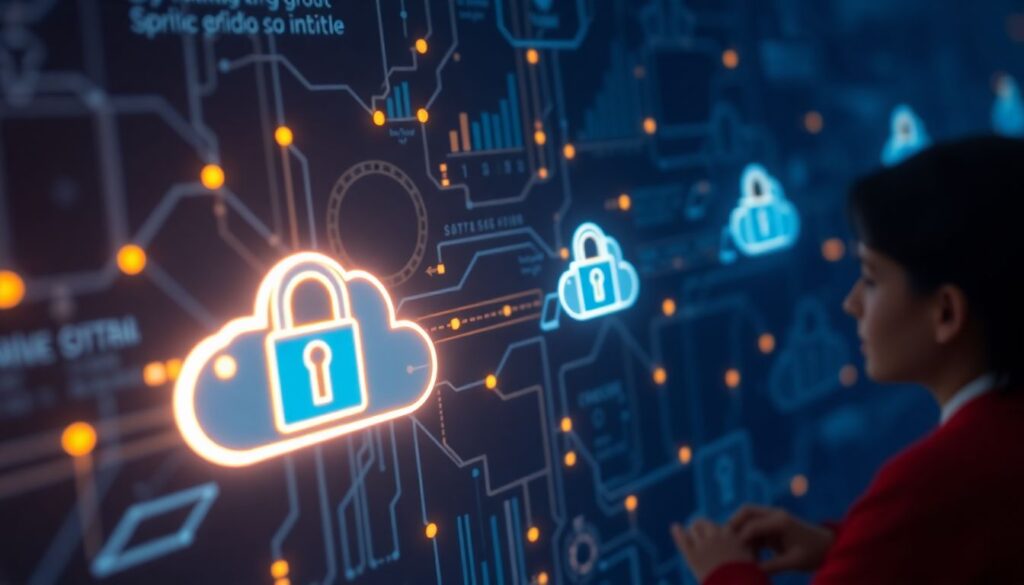 Criptografia de dados em repouso, em trânsito e em uso: o que muda na nuvem? - иллюстрация