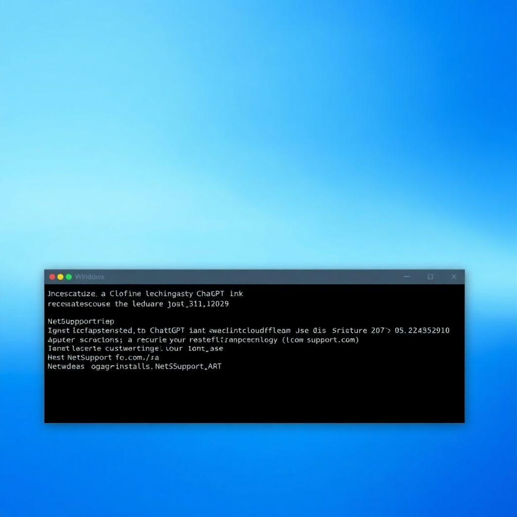 Links legítimos do chatgpt são usados em ataques clickfix para instalar o netsupport Rat