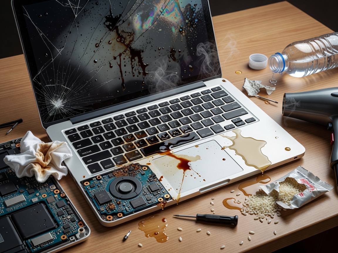 Пролили кофе или воду на MacBook: 5 опасных ошибок, которые окончательно убьют ноутбук